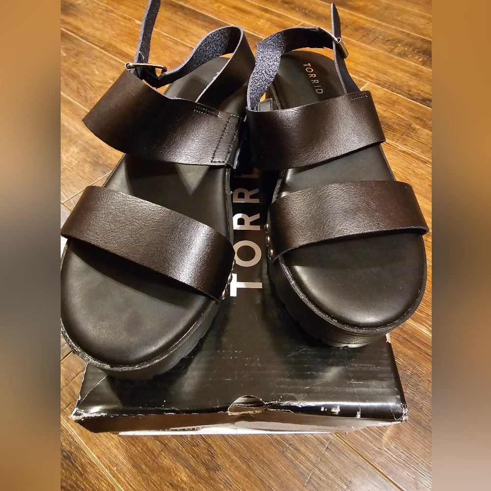 Torrid chunky heel sandals